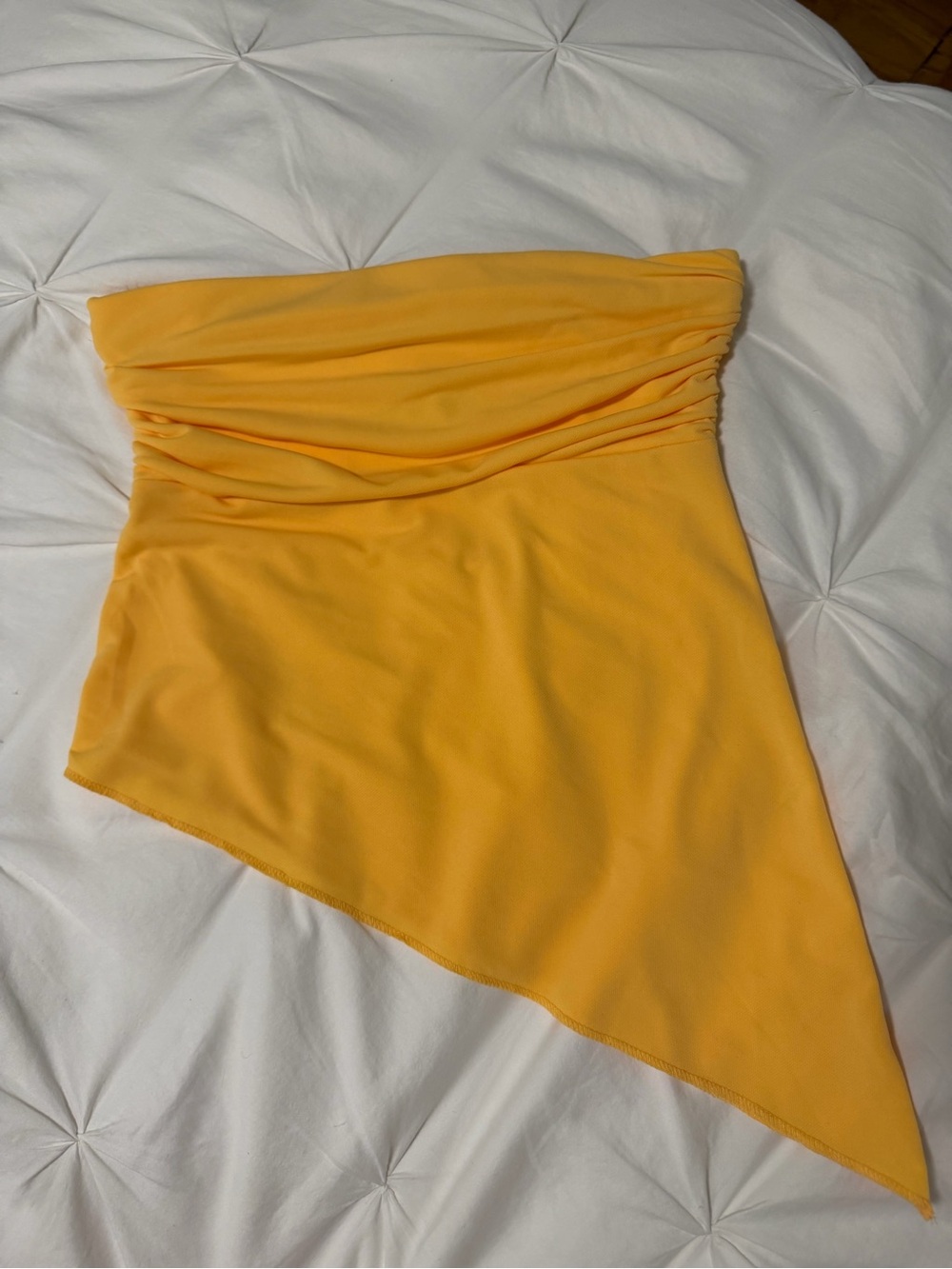 Urban Outfitters Asymmetrical Yellow Bando top